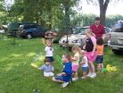 Kids Having Bubble Fun