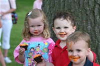 Miller Boys Two With Ruth Anns Youngest Daugher Eating Cupcakes 2