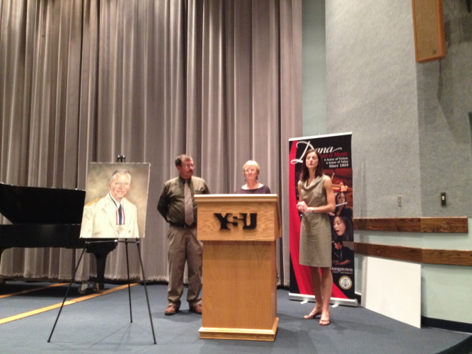 Scholarship Ceremony &mdash; Jim, Janne, Heather